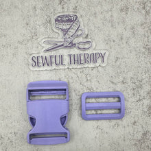 Load image into Gallery viewer, 1.5" Plastic Buckle Set: Side Release Buckle + Adjuster