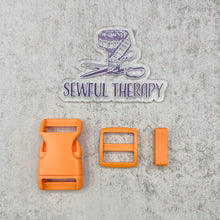 Load image into Gallery viewer, 1" Plastic Buckle Set: Side Release Buckle + Adjuster + Loop
