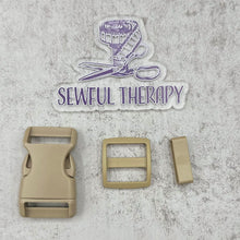 Load image into Gallery viewer, 1" Plastic Buckle Set: Side Release Buckle + Adjuster + Loop