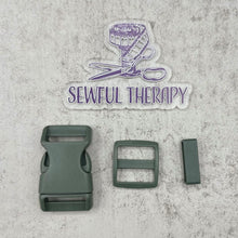 Load image into Gallery viewer, 1" Plastic Buckle Set: Side Release Buckle + Adjuster + Loop