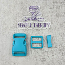 Load image into Gallery viewer, 1" Plastic Buckle Set: Side Release Buckle + Adjuster + Loop