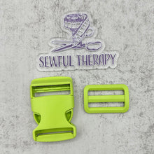 Load image into Gallery viewer, 1.5" Plastic Buckle Set: Side Release Buckle + Adjuster