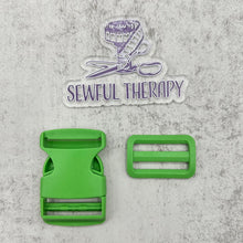 Load image into Gallery viewer, 1.5" Plastic Buckle Set: Side Release Buckle + Adjuster