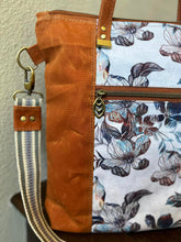 Load image into Gallery viewer, 12oz Printed Waxed Canvas - Linen Gray Floral