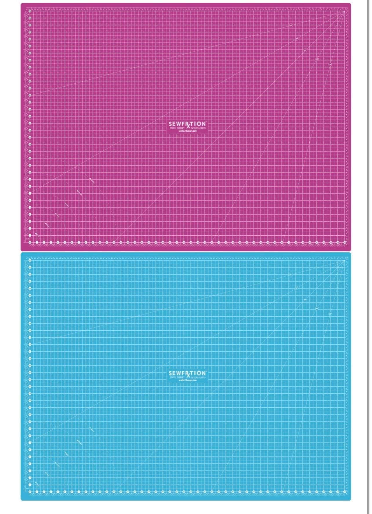 Self Healing Cutting Mat, Three Layer Craft Mat Pink Double Sided Scale for  Quilting for Sewing for Scrapbooking 