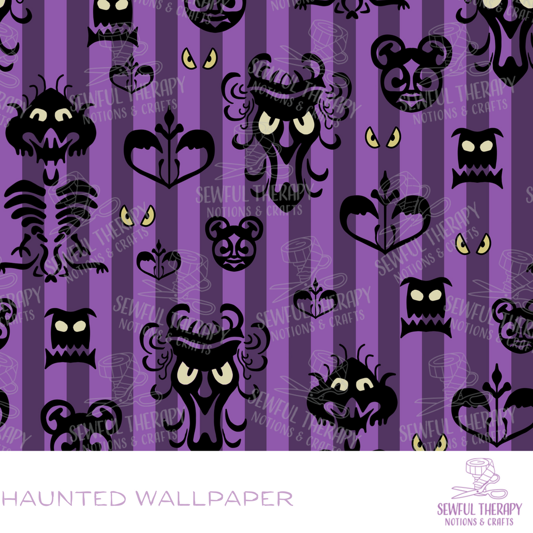 Sewful NON-Adhesive Hexatex 420D (Yard): Haunted Wallpaper