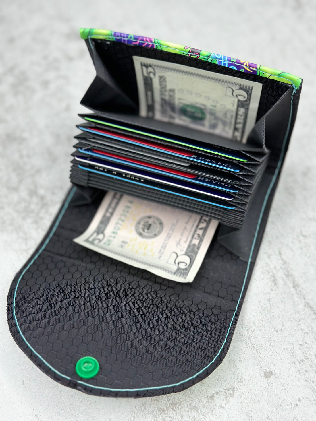 10 Card Slot Accordion Wallet Insert
