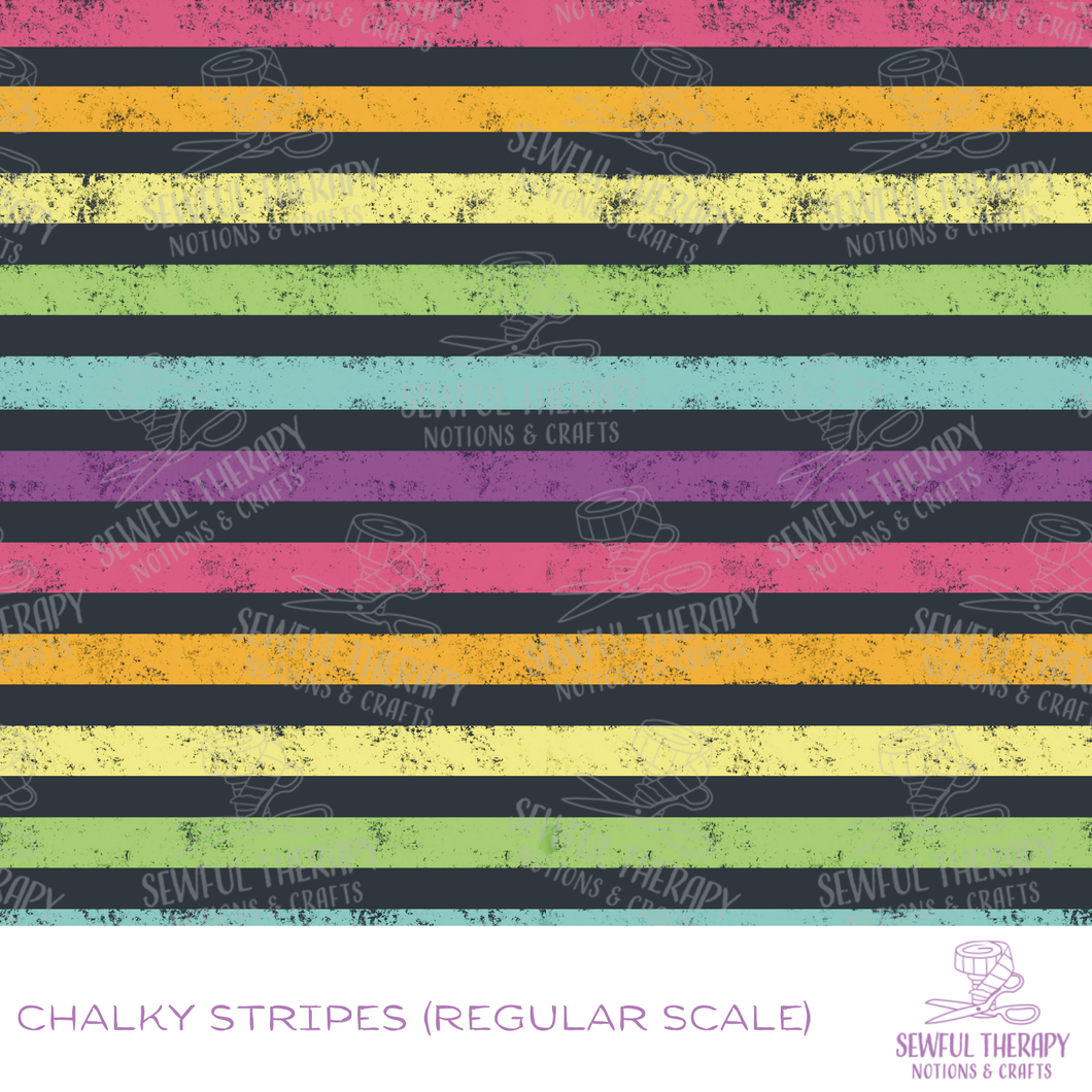 Sewful Adhesive Hexatex 420D (HALF Yard): Chalky Stripes