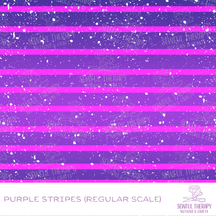 Sewful NON-Adhesive Hexatex 420D (Yard): Purple Stripes