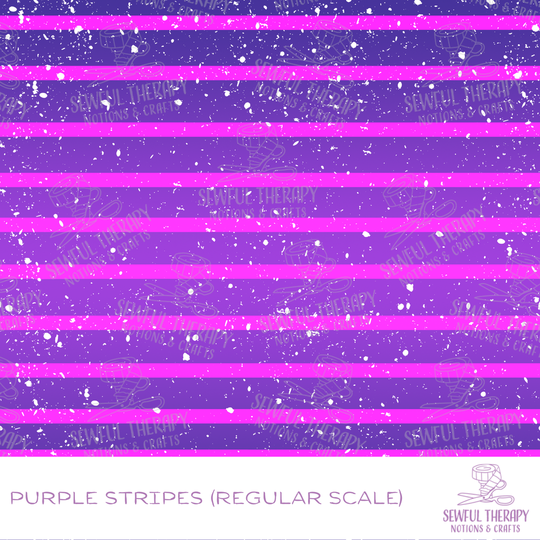 Sewful Adhesive Hexatex 420D (HALF Yard): Purple Stripes