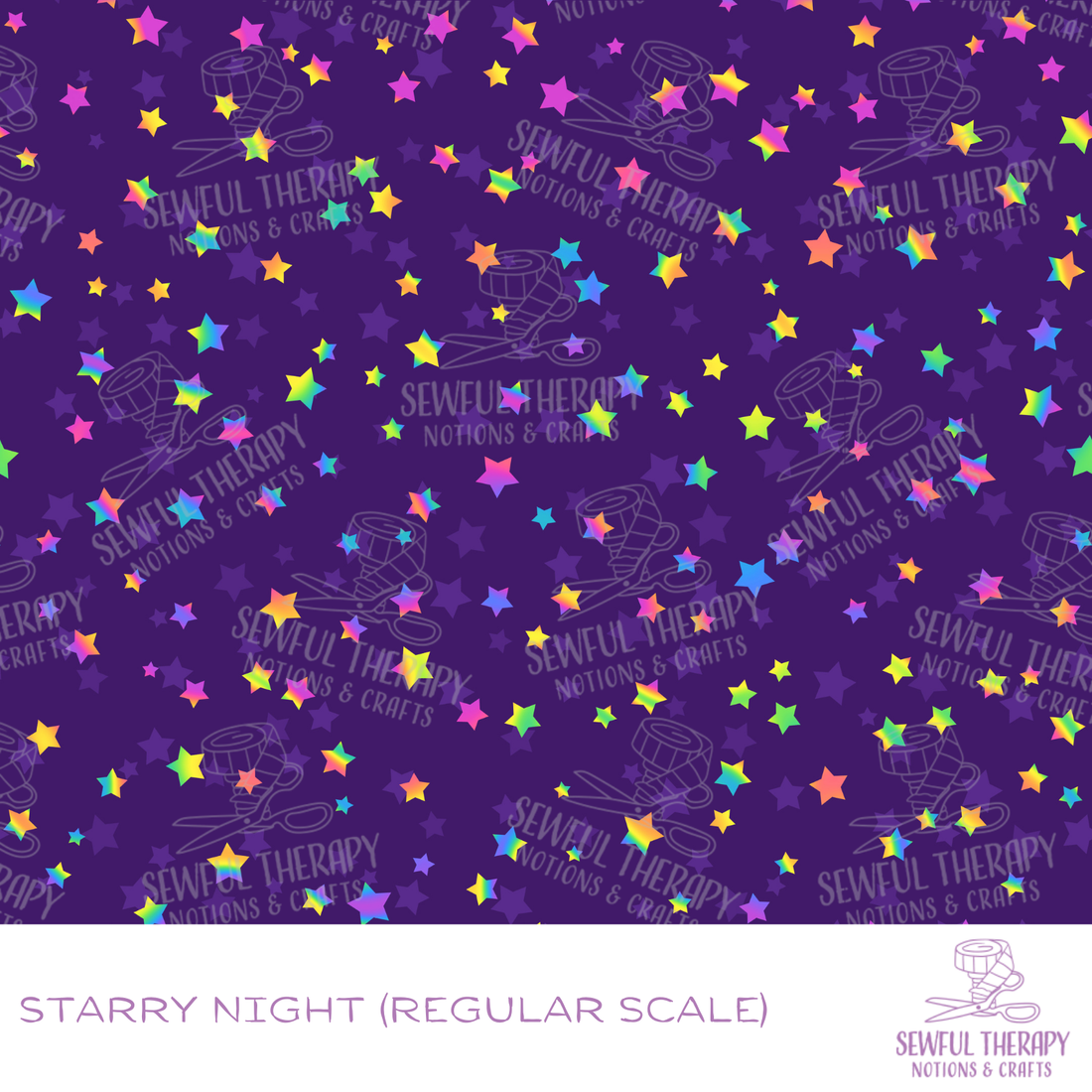 Sewful NON-Adhesive Hexatex 420D (Yard): Starry Night