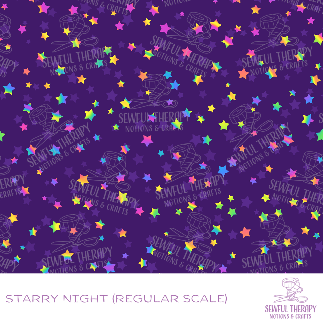 Sewful Adhesive Hexatex 420D (HALF Yard): Starry Night