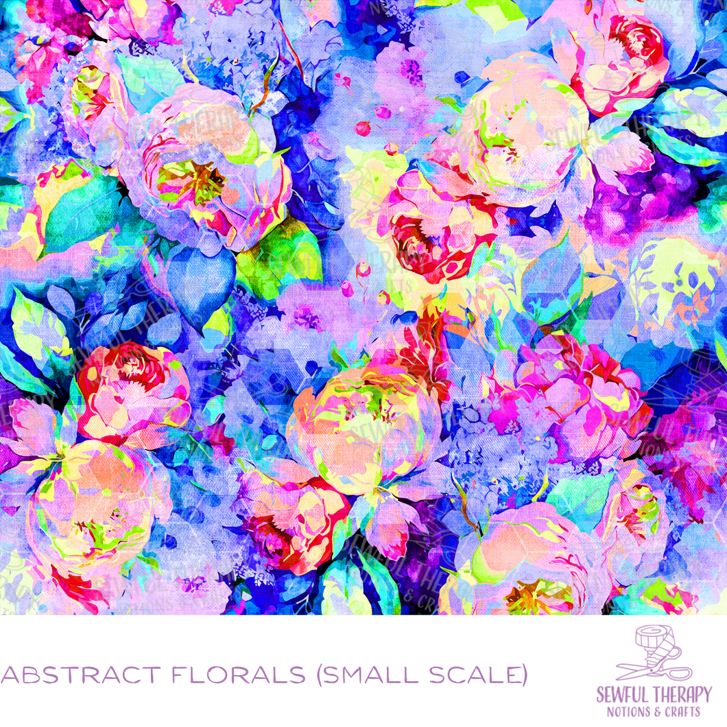 Sewful NON-Adhesive Hexatex 420D (Yard): Abstract Florals