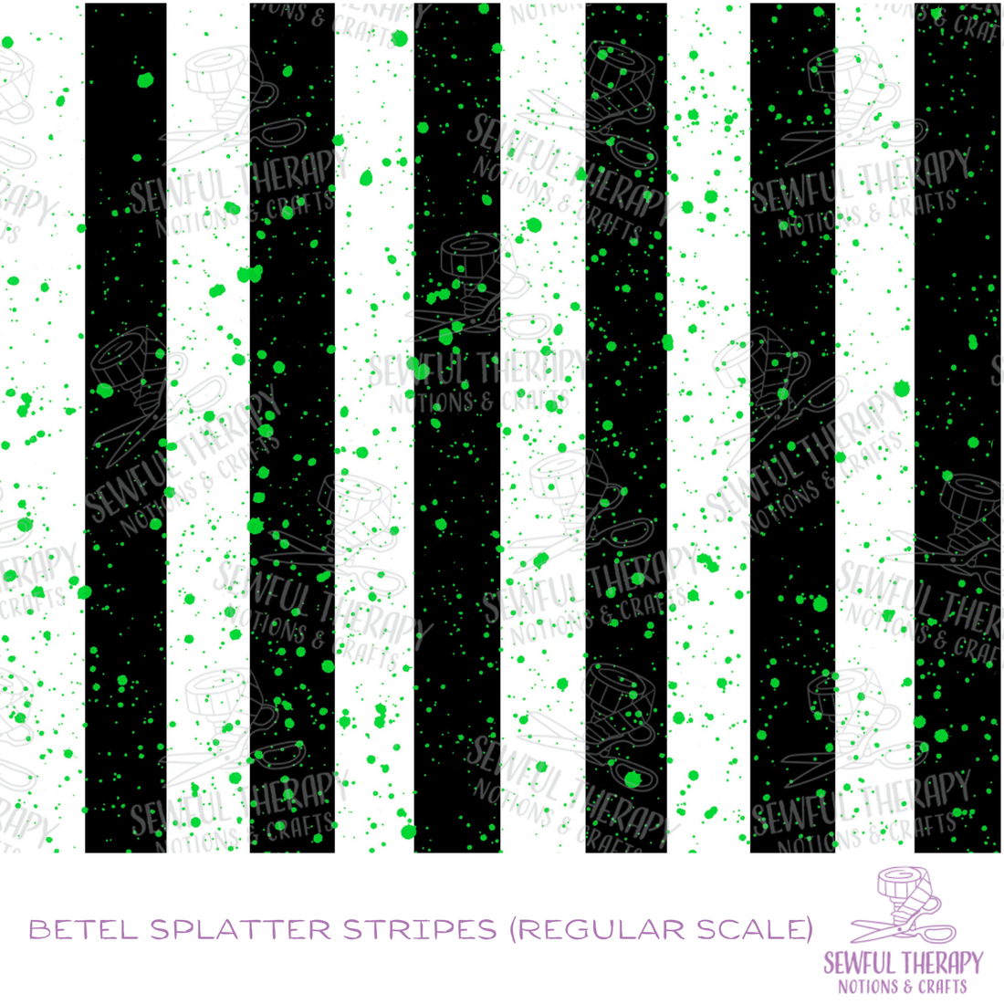Sewful NON-Adhesive Hexatex 420D (Yard): Betel Splatter Stripes