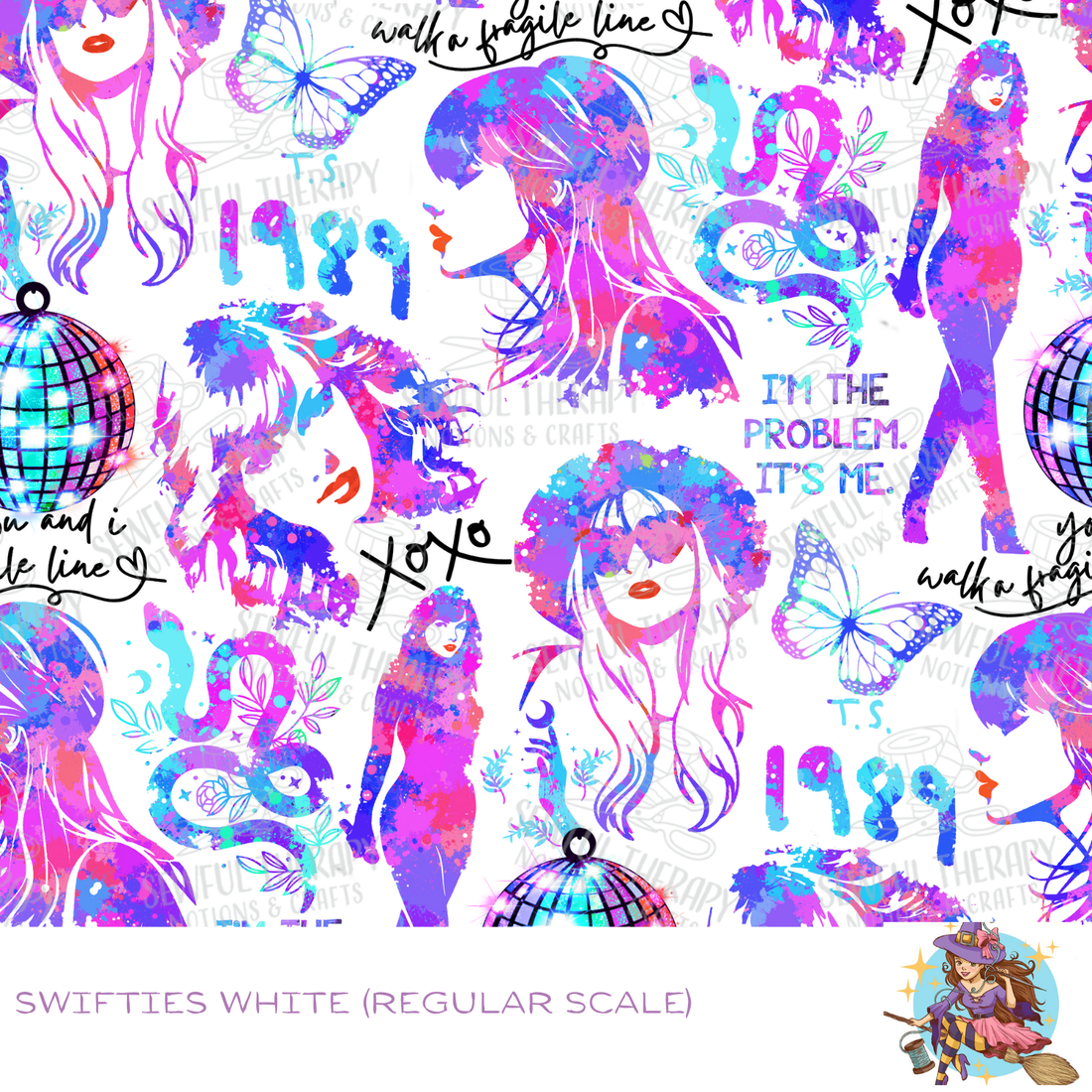 Sewful Adhesive Hexatex 420D (HALF Yard): Swifties White