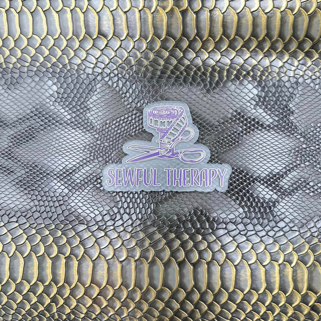 Lóngshēn Charcoal & Gold Vinyl (Half Yard)
