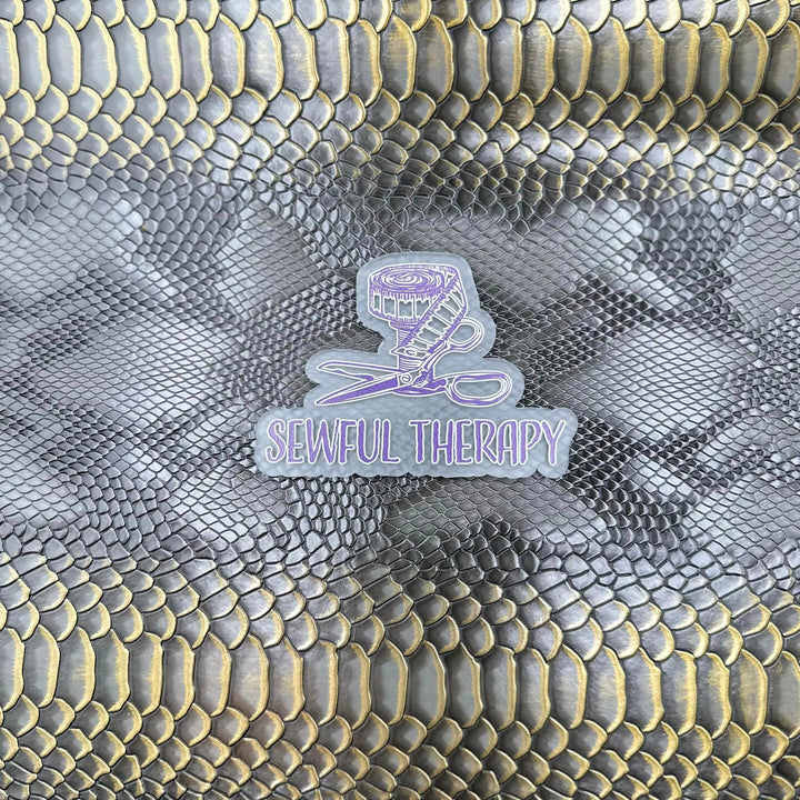 Lóngshēn Charcoal & Gold Vinyl (Half Yard)