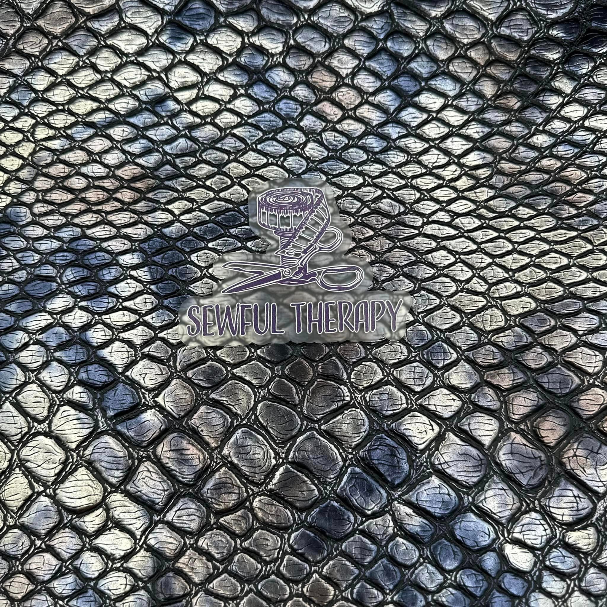 PREORDER 10-12 Business Weeks: Draconic Midnight Alloy Vinyl (Half Yard)