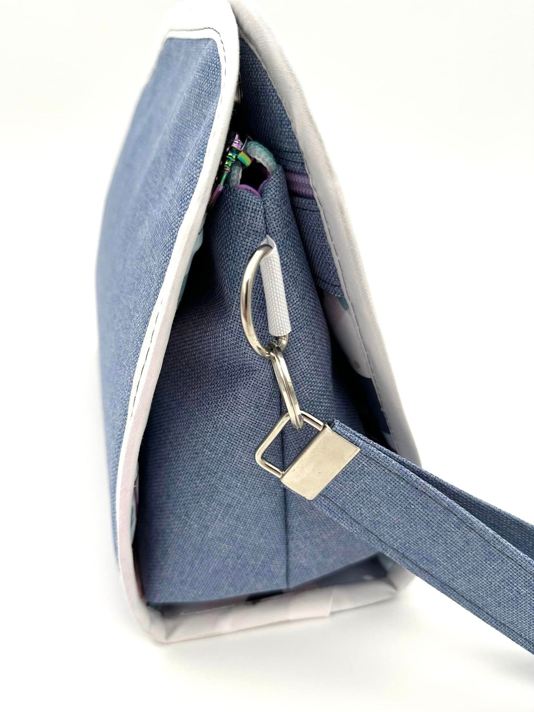 600D HEATHERED OXFORD - Light Denim