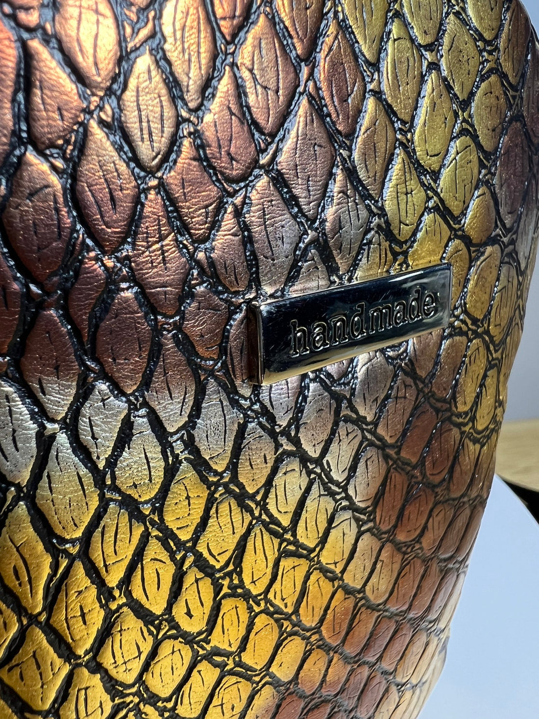 PREORDER 10-12 Business Weeks: Draconic Auric Bronze Vinyl (Half Yard)