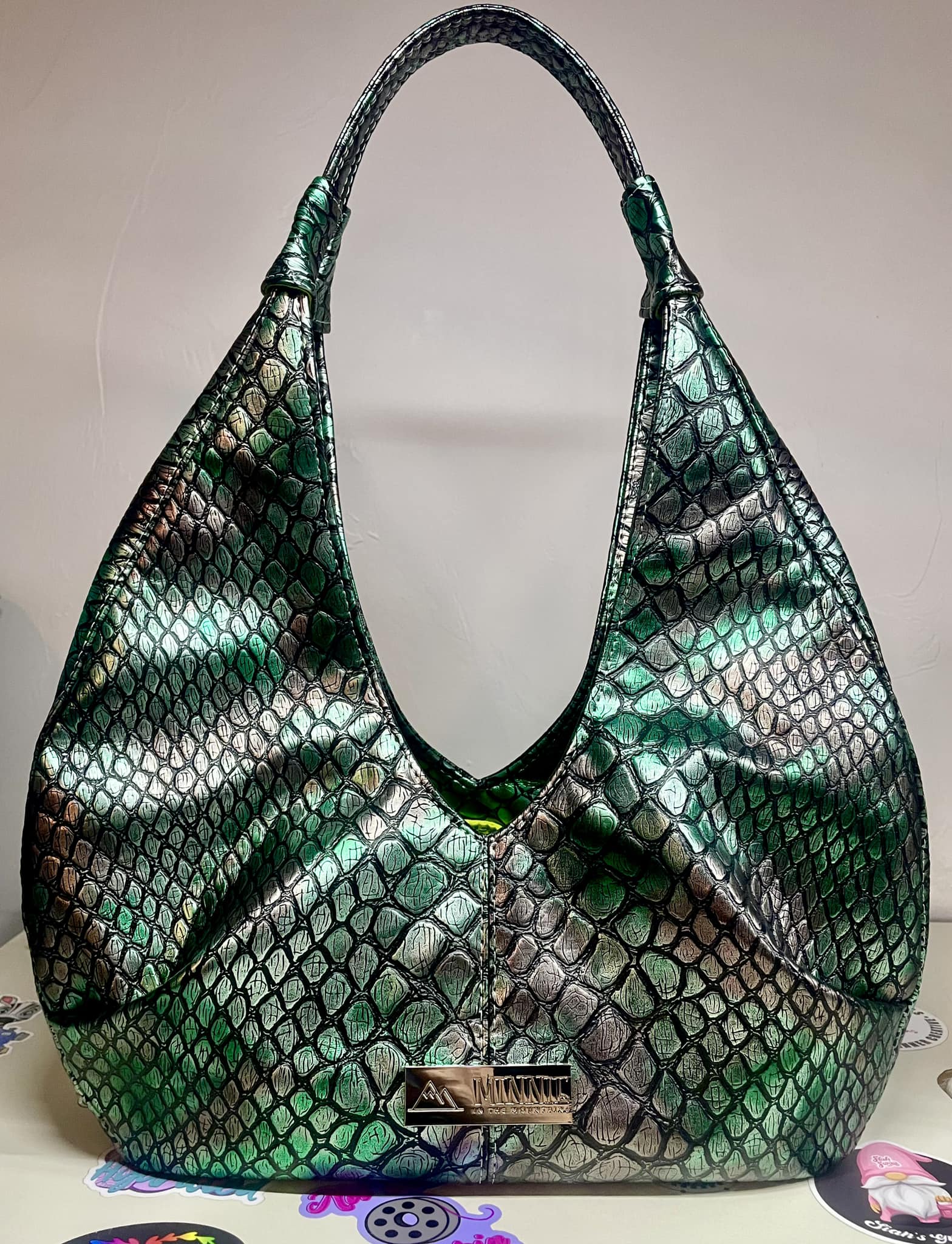PREORDER 10-12 Business Weeks: Draconic Verdant Steel Vinyl (Half Yard)