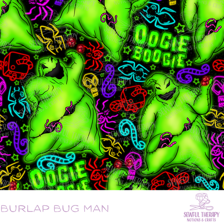 Sewful NON-Adhesive Hexatex 420D (Yard): Burlap Bug Man