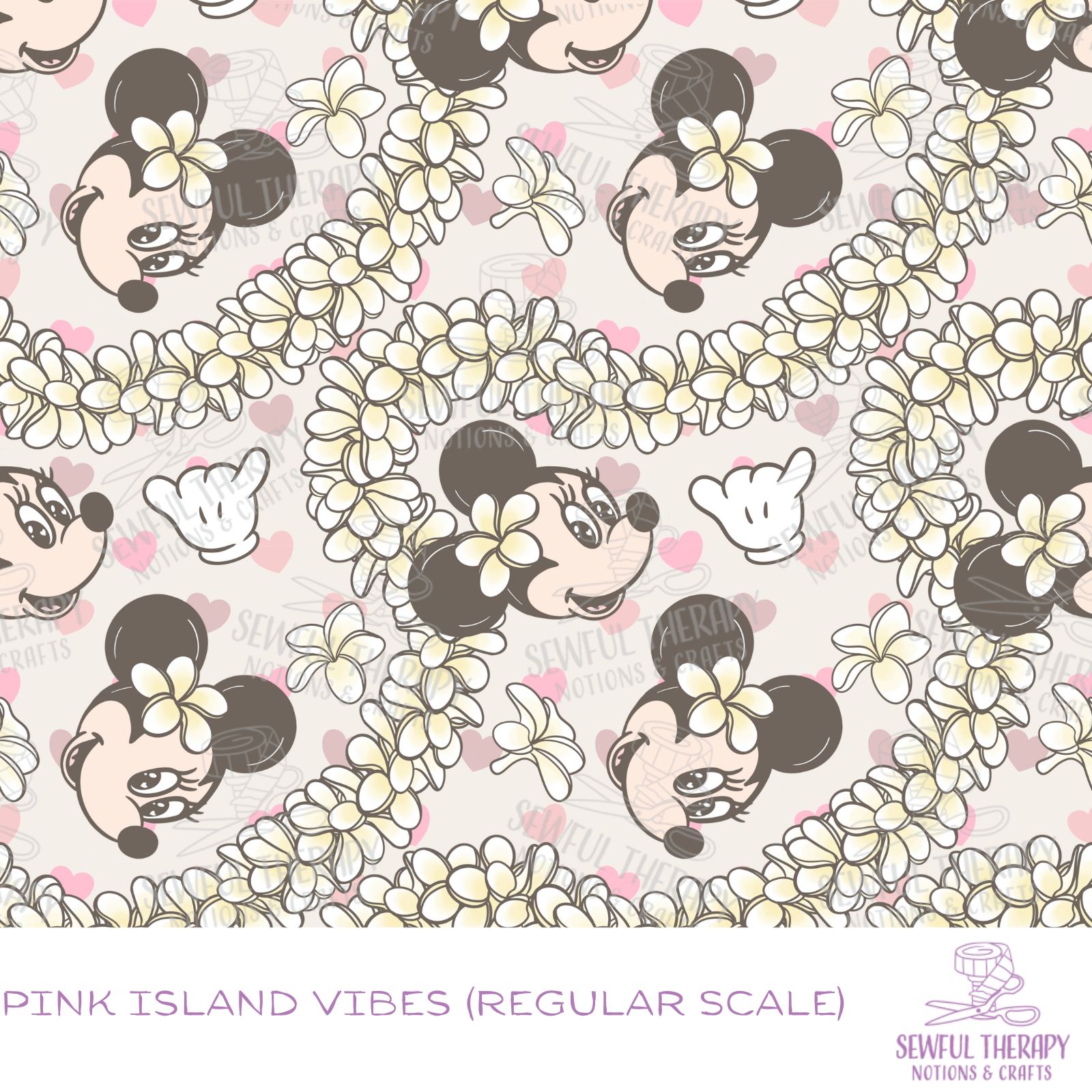 Pink Island Vibes Neoflex V2 (2.0mm Thick) Half Yard