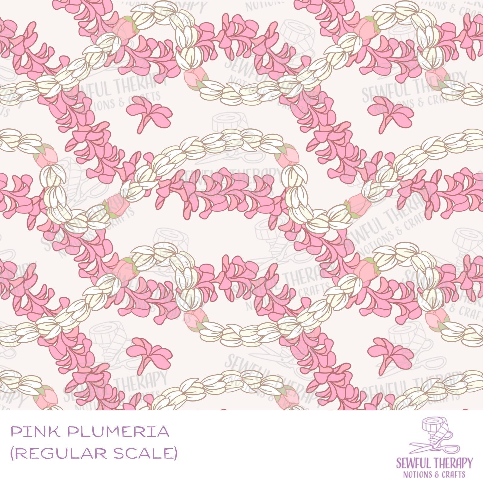 Pink Plumeria Neoflex V2 (2.0mm Thick) Half Yard