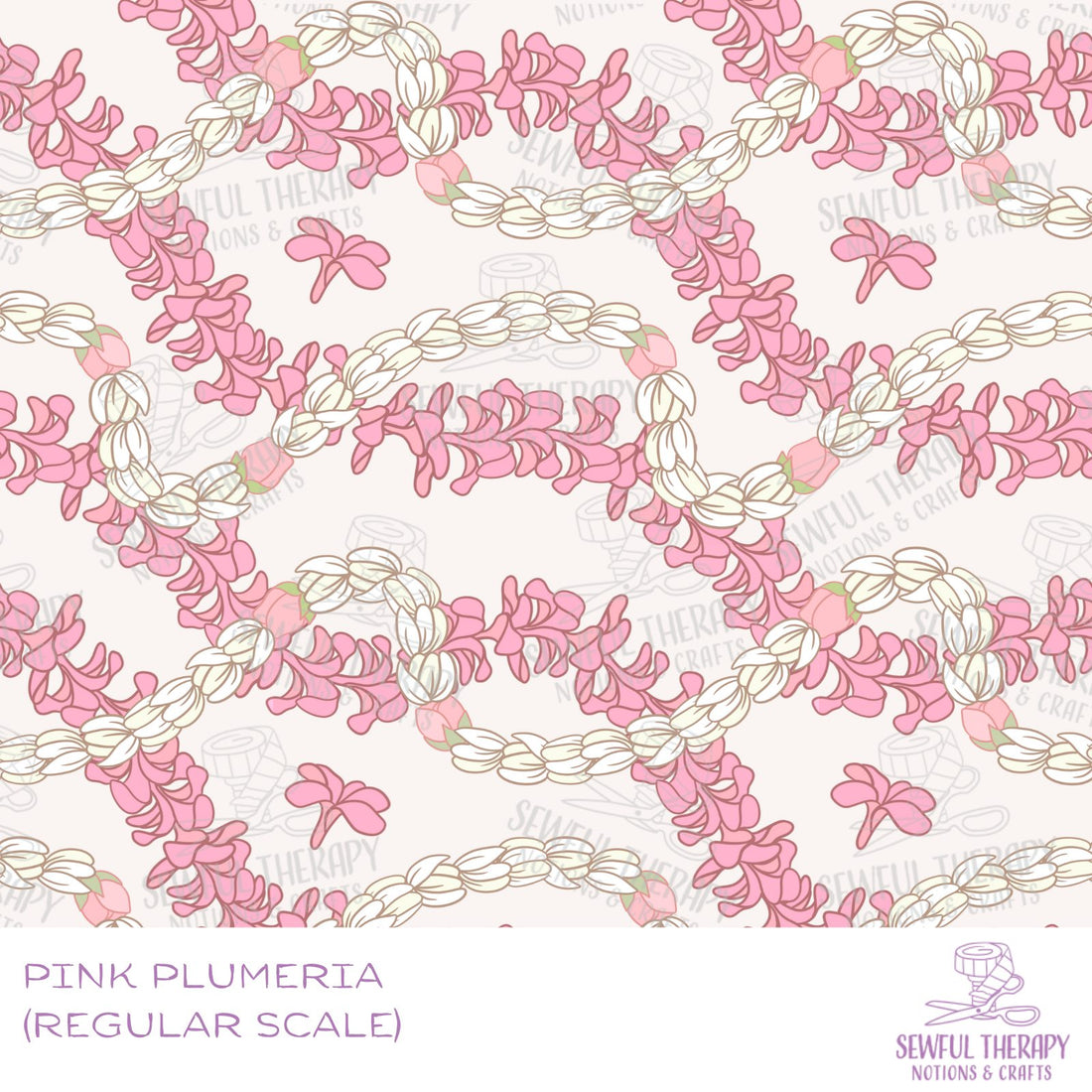 Pink Plumeria Neoflex V2 (2.0mm Thick) Half Yard