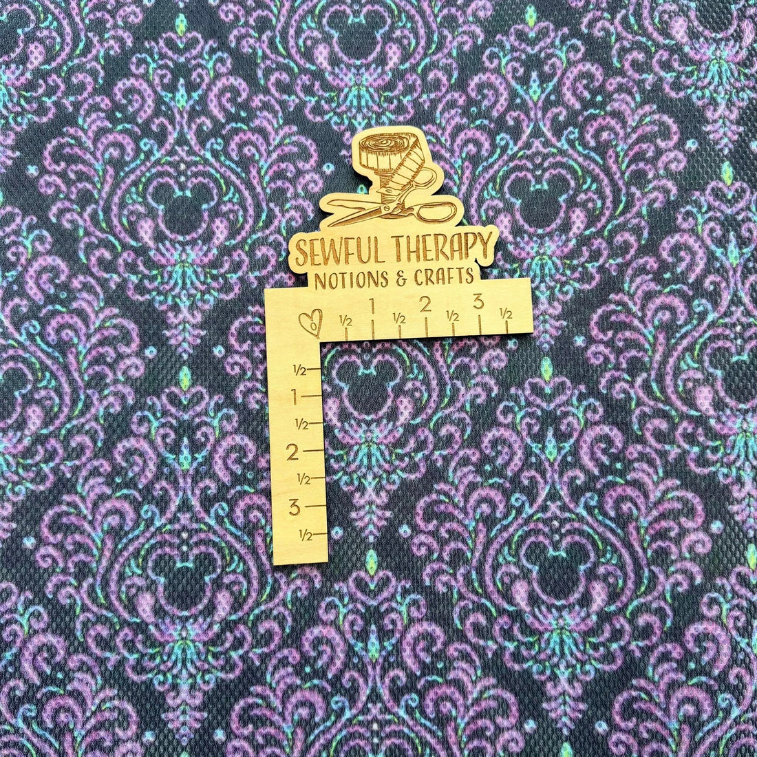 SewSquish Cloud (HY) - BLACK MOUSE DAMASK