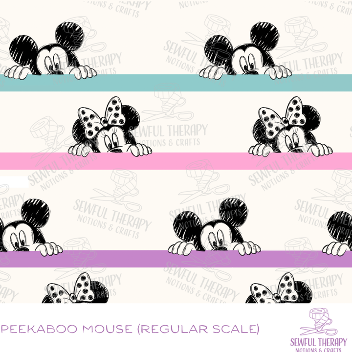 Sewful NON-Adhesive Hexatex 420D (Yard): Peekaboo Mouse