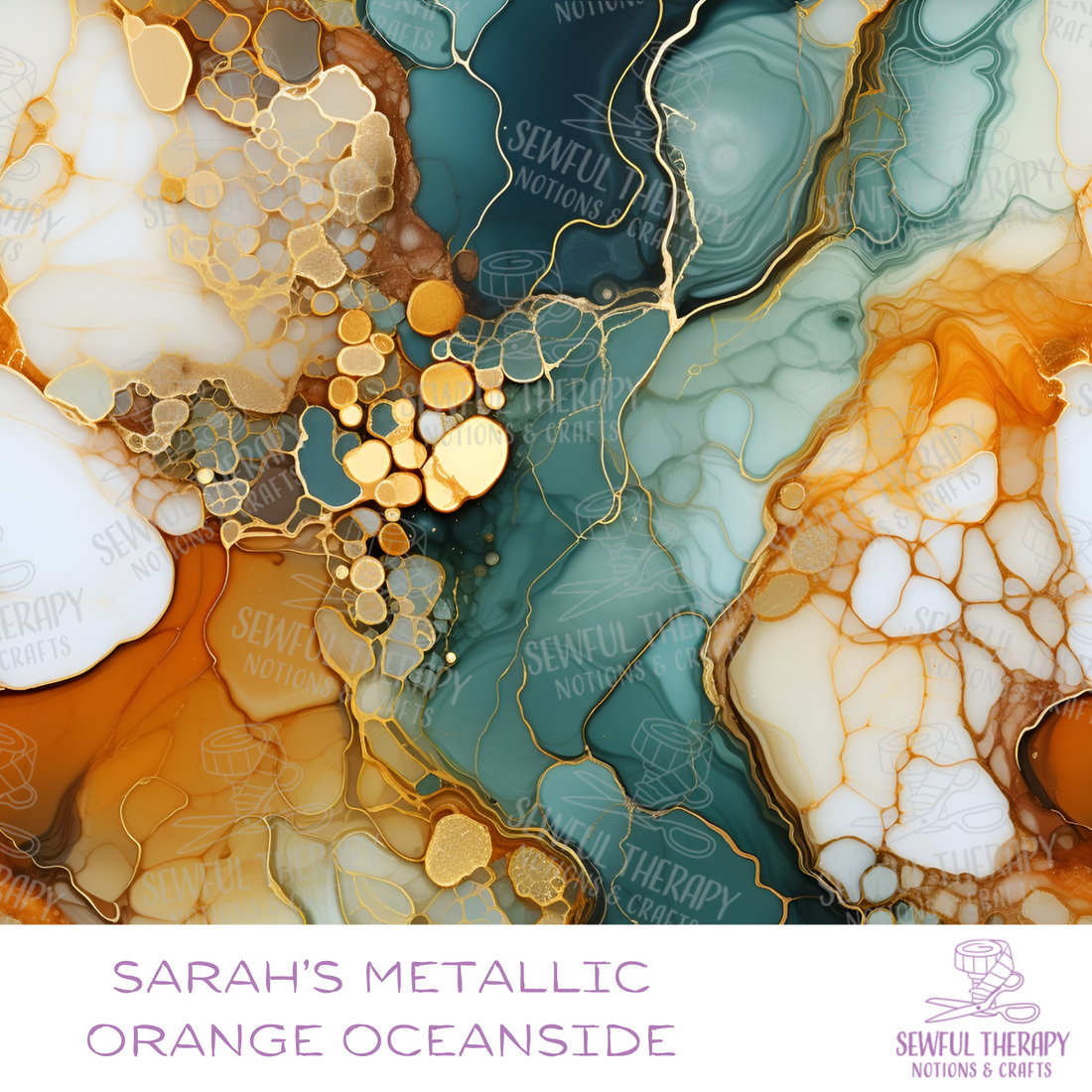 Sarah's Metallic Orange Oceanside 1000D WRO (YD)