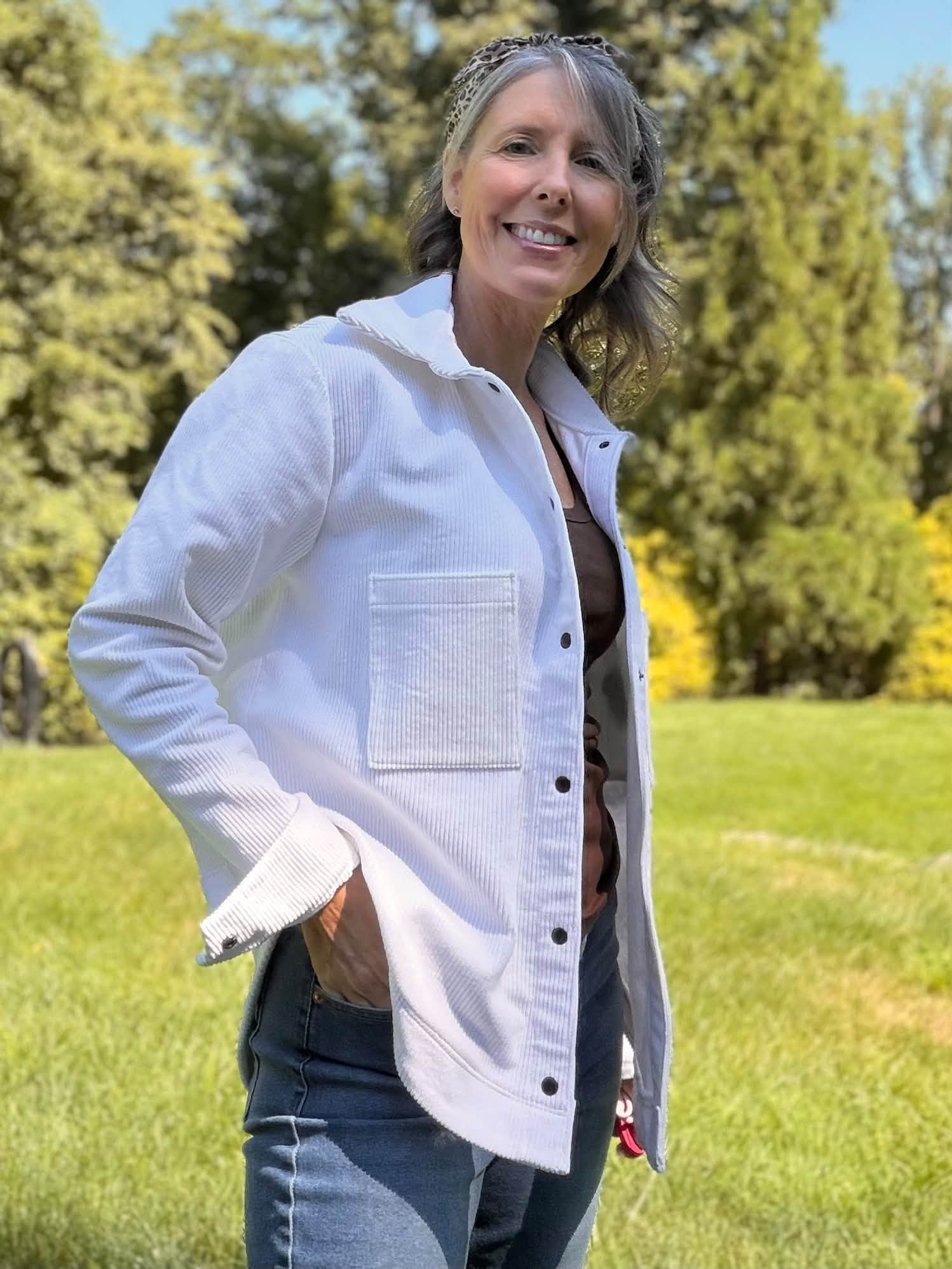 PREORDER 10-12 Business Weeks: White Corduroy - Yard