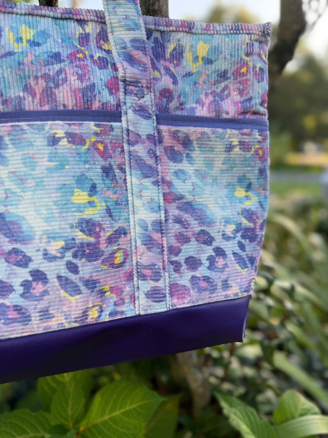 PREORDER 10-12 Business Weeks: Blurple Leopard Corduroy - Yard (Regular Scale)