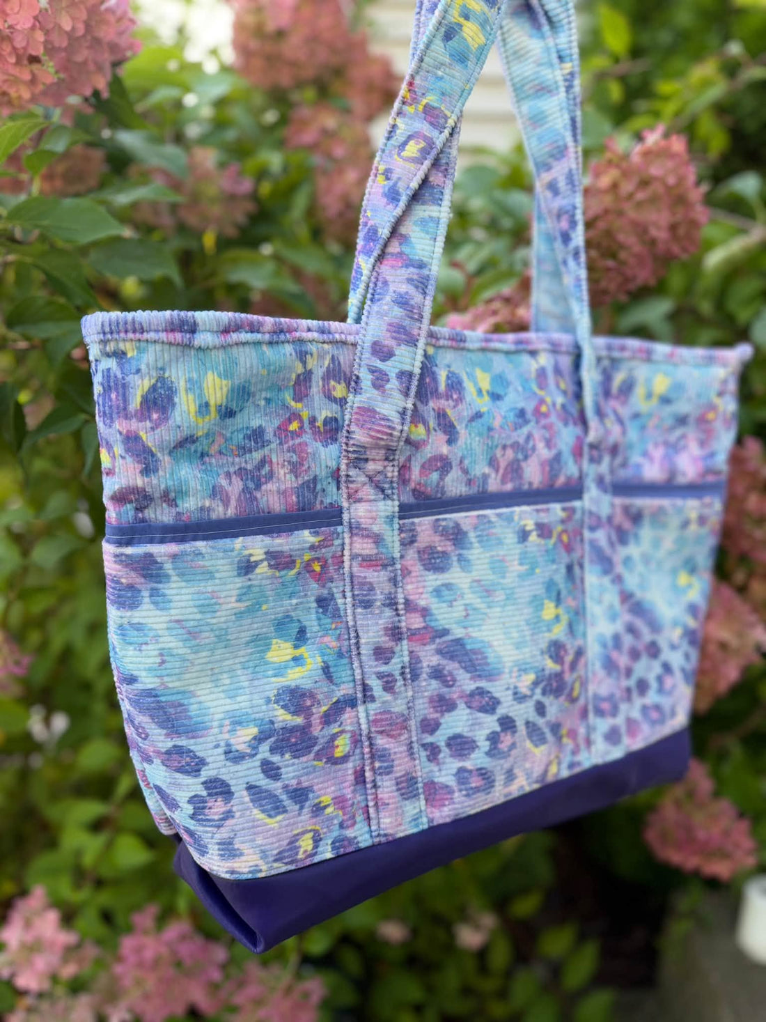 PREORDER 10-12 Business Weeks: Blurple Leopard Corduroy - Yard (Regular Scale)