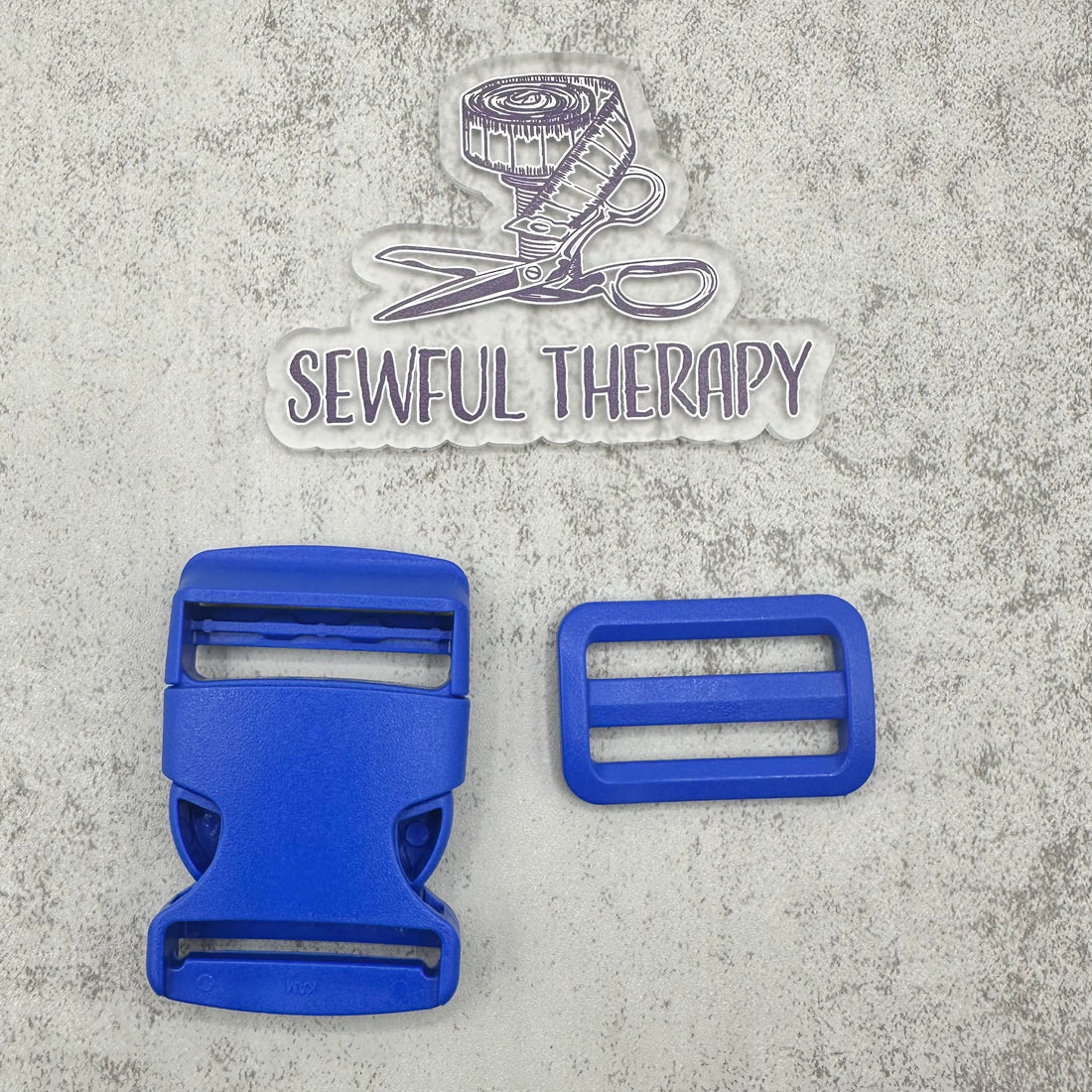 1.5" Plastic Buckle Set: Side Release Buckle + Adjuster