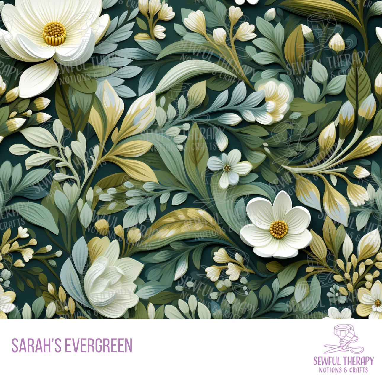 Sarah's Evergreen SewSmooth (Yard)
