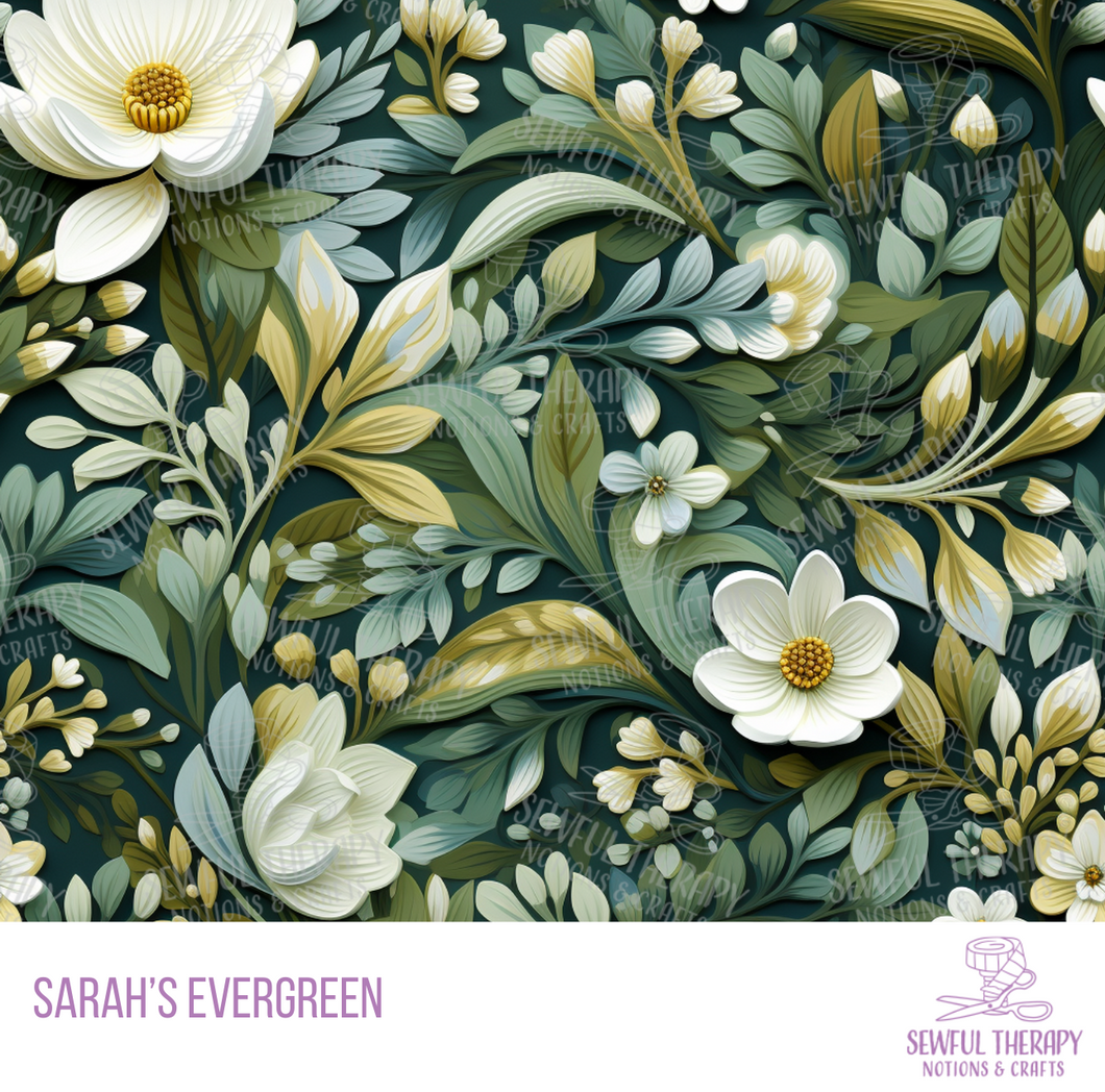 Sarah's Evergreen Outdoor Utility Fabric (Yard)