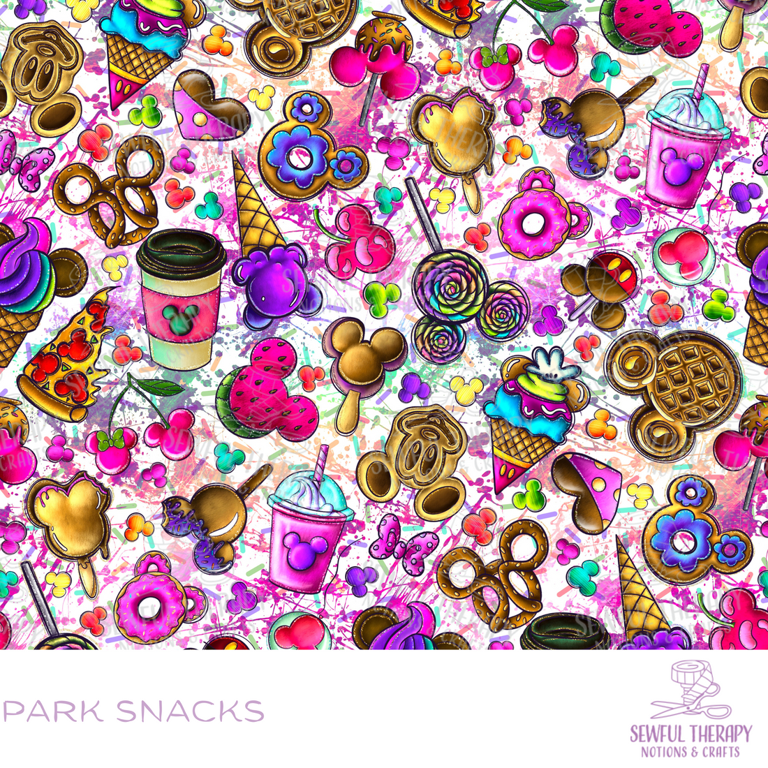 Sewful NON-Adhesive Hexatex 420D (Yard): Park Snacks