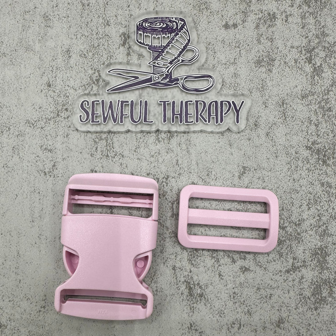 1.5" Plastic Buckle Set: Side Release Buckle + Adjuster