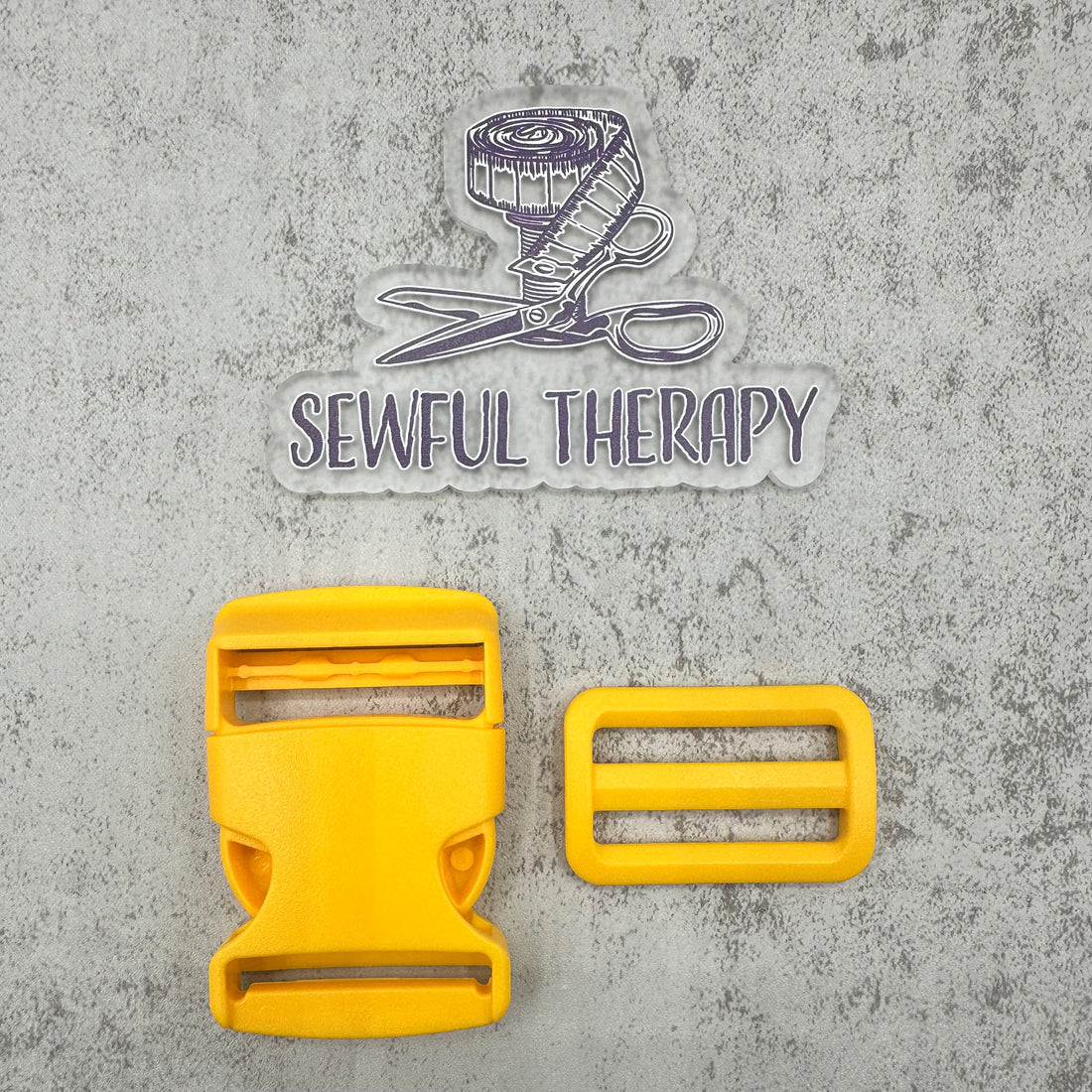 1.5" Plastic Buckle Set: Side Release Buckle + Adjuster