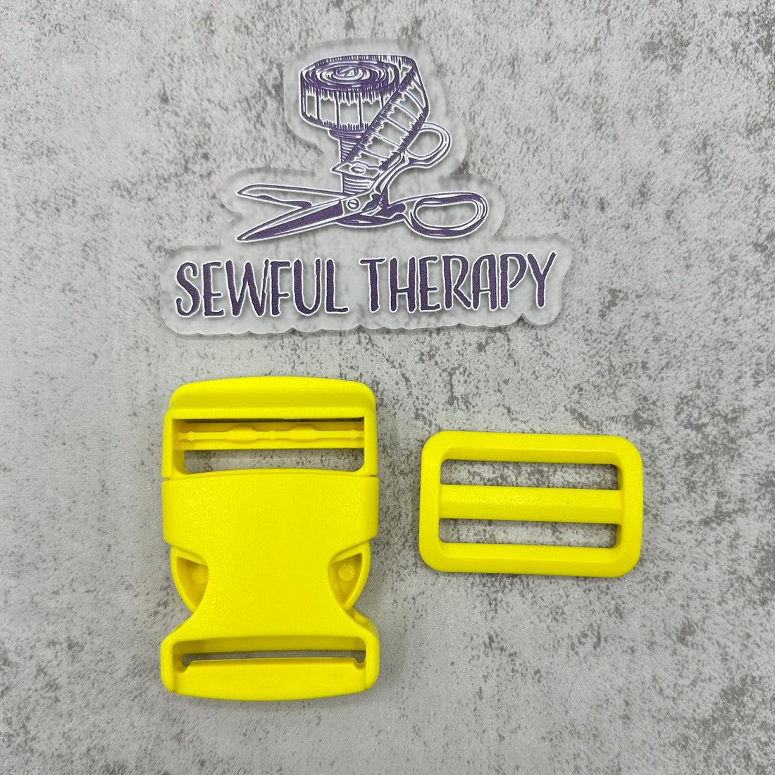 1.5" Plastic Buckle Set: Side Release Buckle + Adjuster