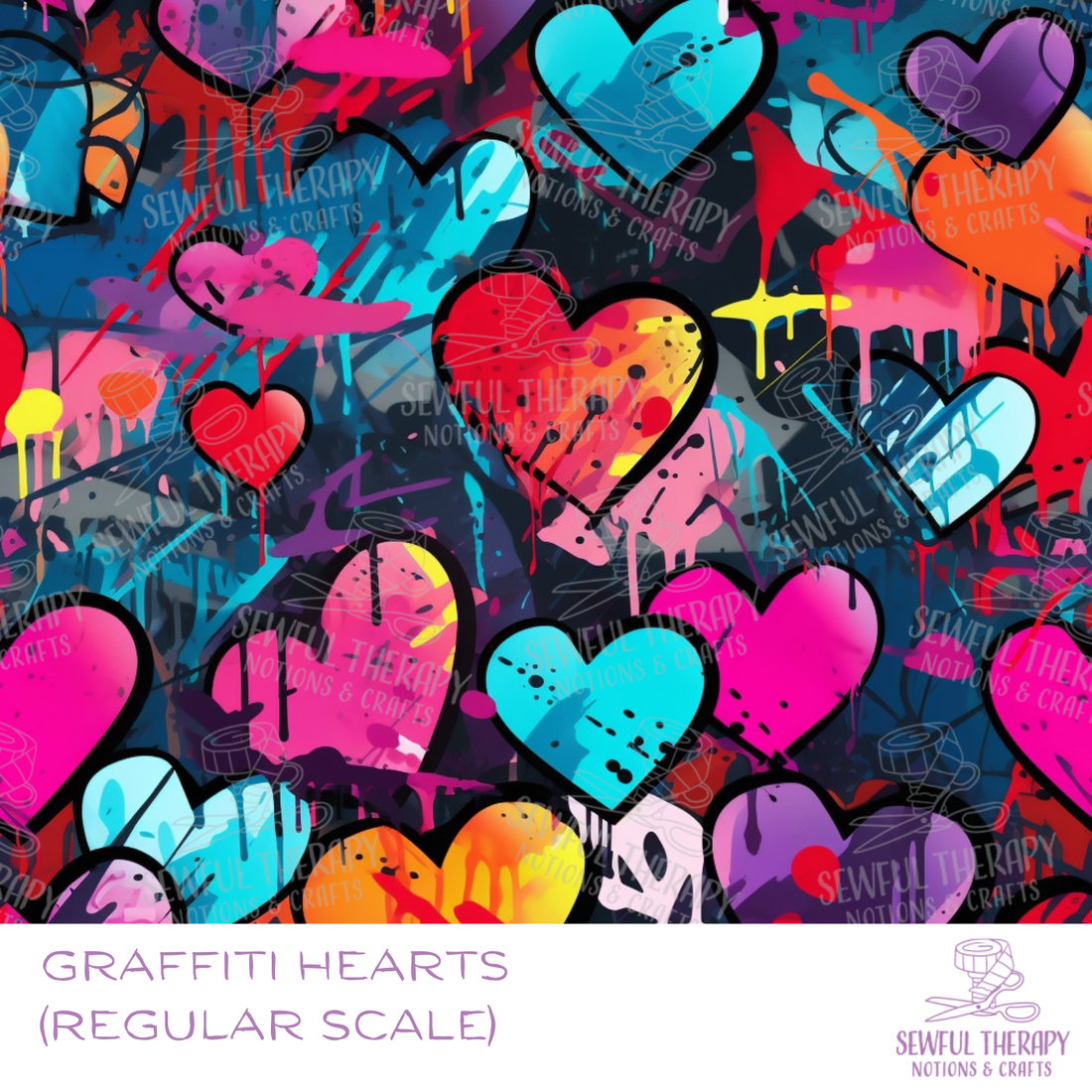 SewSquish Cloud (HY) - GRAFFITI HEARTS