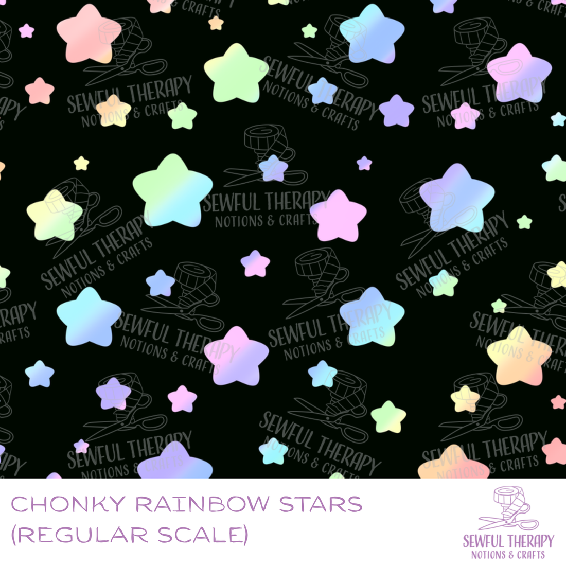 PREORDER 10-12 Business Weeks: Chonky Rainbow Stars (Regular Scale)