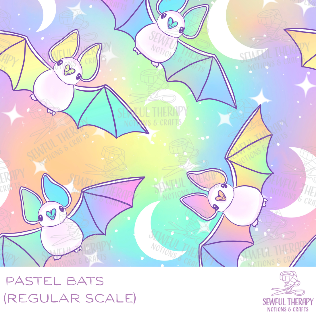 PREORDER 10-12 Business Weeks: Pastel Bats (Regular Scale)