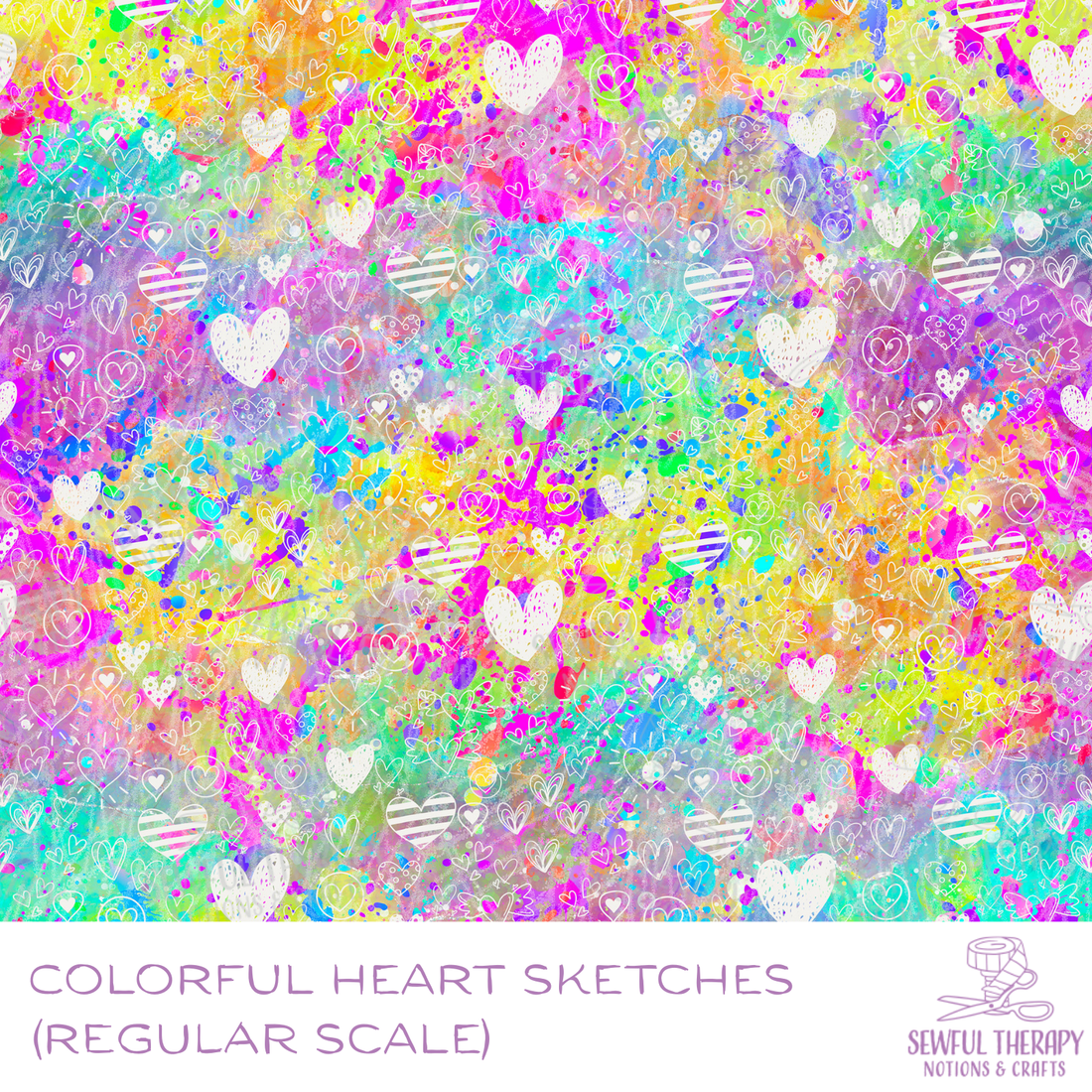 PREORDER 10-12 Business Weeks: Colorful Heart Sketches (Regular Scale)