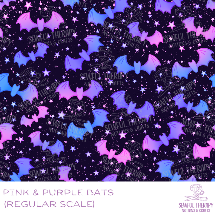 PREORDER 10-12 Business Weeks: Pink & Purple Bats (Regular Scale)