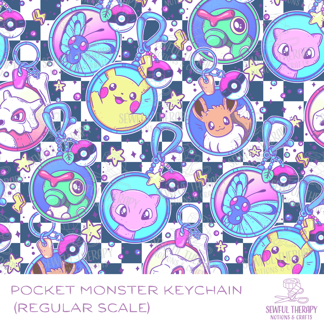 Pocket Monster Keychain Hexatex (YD)