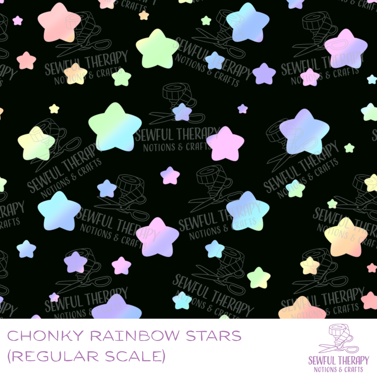 PREORDER 10-12 Business Weeks: Chonky Rainbow Stars (Regular Scale)