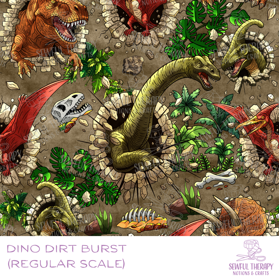 Dino Dirt Burst Hexatex (YD)